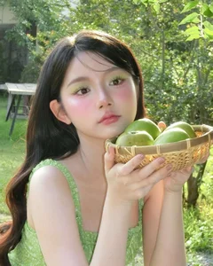 Mukbang Influencer Transforms into a Green Fairy in Enchanting Summer Gallery - image 1