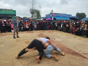 Experience the Thrill of Traditional Wrestling at Huong Tich Pagoda Festival - image 3