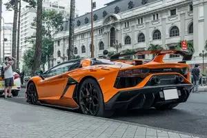 Lamborghini Aventador SVJ in Phu Yen: Luxury Supercar Meets Unique Street Cuisine - image 4