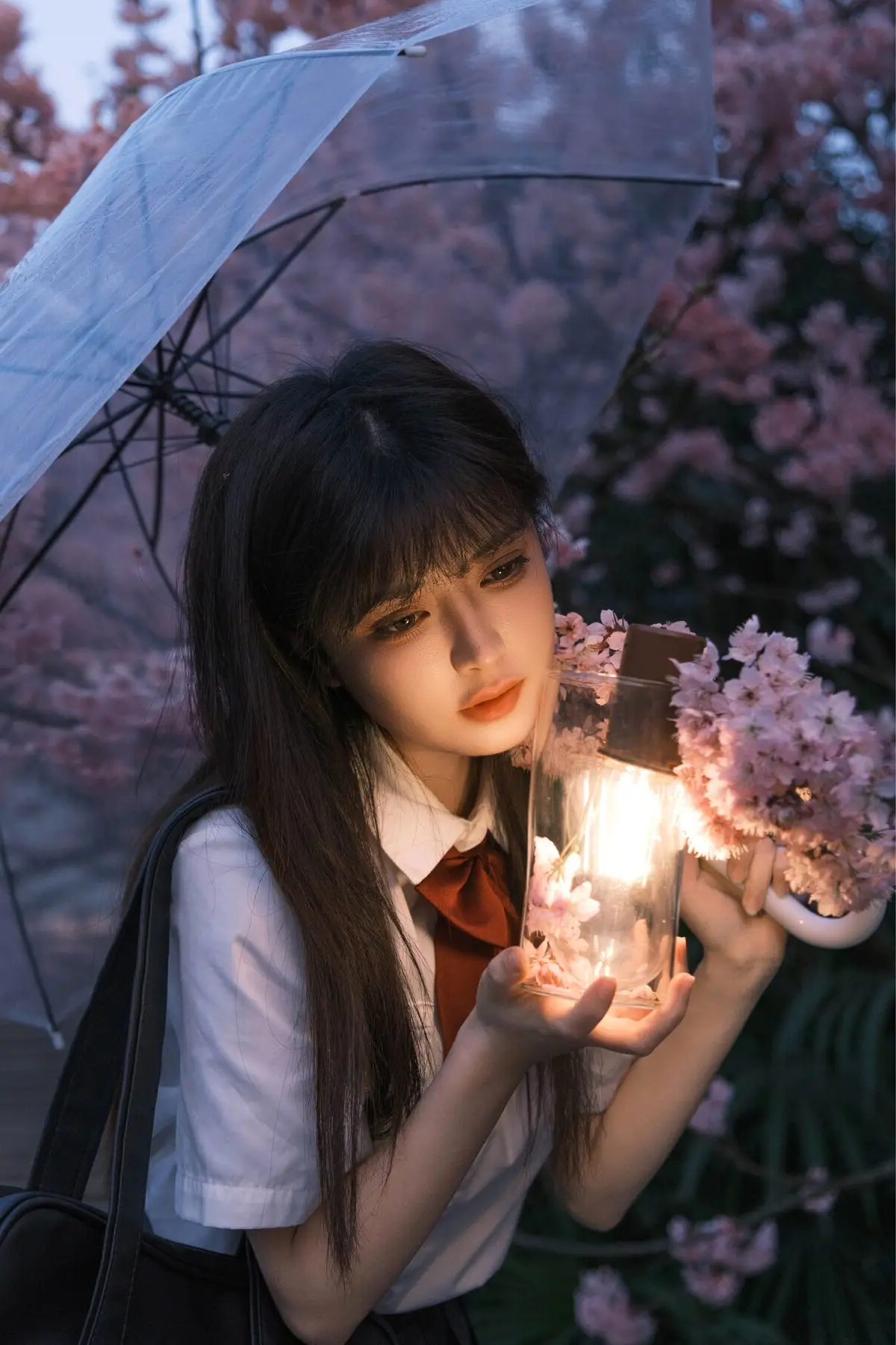 Xing Zhi Ka Tao: Dreamy Cherry Blossom Twilight with a Lantern - YiTuYu Vol.8564
