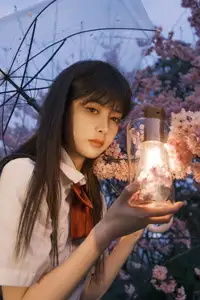 Xing Zhi Ka Tao: Dreamy Cherry Blossom Twilight with a Lantern - YiTuYu Vol.8564 - image 12
