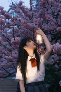 Xing Zhi Ka Tao: Dreamy Cherry Blossom Twilight with a Lantern - YiTuYu Vol.8564 - image 13