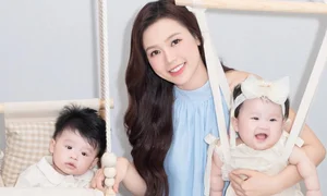Vietnamese Actress Sam Makes First Public Appearance with Her Twins - image 3