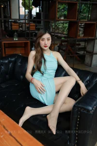 High-Impact Fashion: IESS Xia Xia in the Blue Battle Suit Series - image 28
