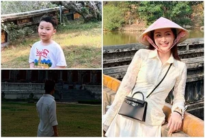 Hòa Minzy and Baby Bo’s Heartwarming Family Trip to the Historic City of Huế: Capturing Sweet Moments in Traditional Vietnamese Attire - image 8