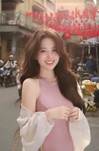 Charming Asian Beauty in a Vibrant Vietnamese Traditional Market - image 4