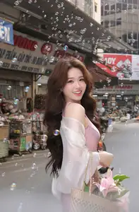 Charming Asian Beauty in a Vibrant Vietnamese Traditional Market - image 3