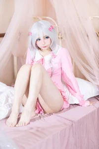Soft Morning Glow: Aesthetic Sagiri Izumi Pajama Cosplay by Shi San Bu Shi Shi W - image 4