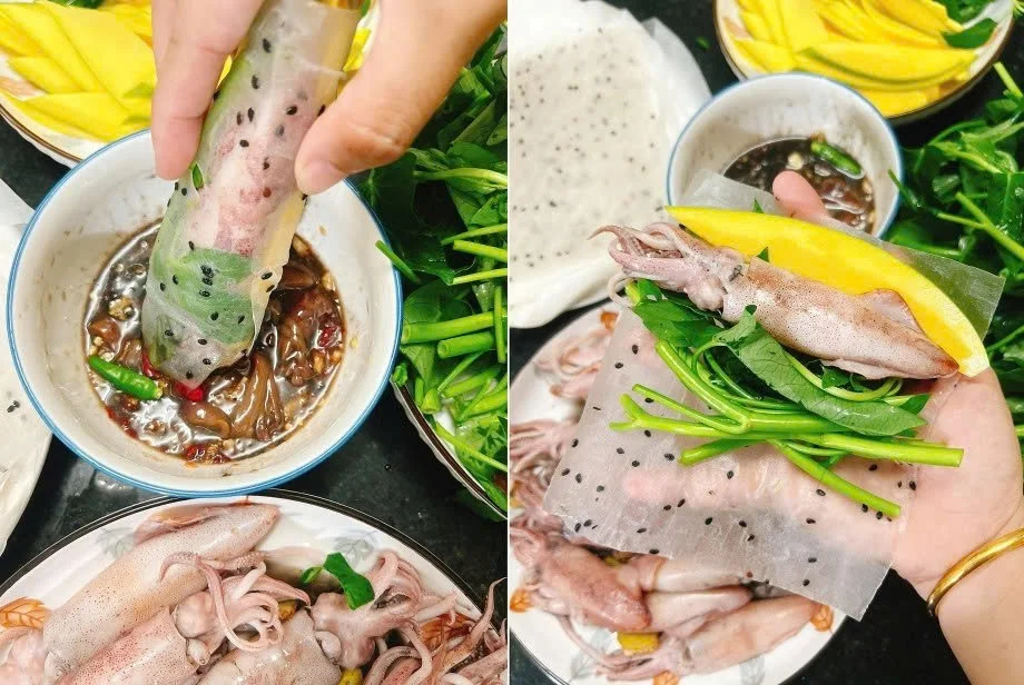 The Secret Behind the Viral Squid Rolled in Water Spinach Trend