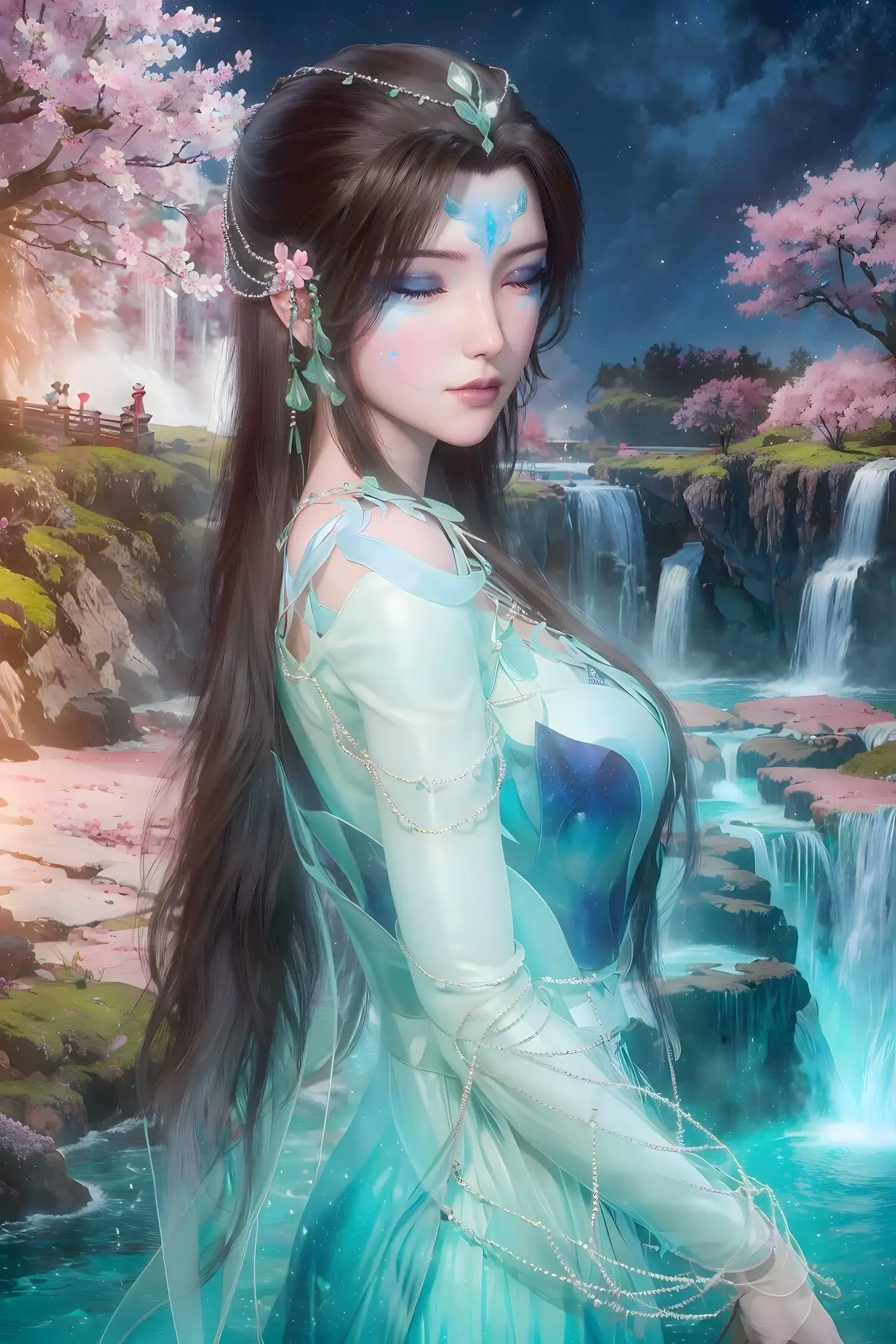 Qingshuang Xianjun AI Generated: Ethereal Beauty from Xian Ni Part01