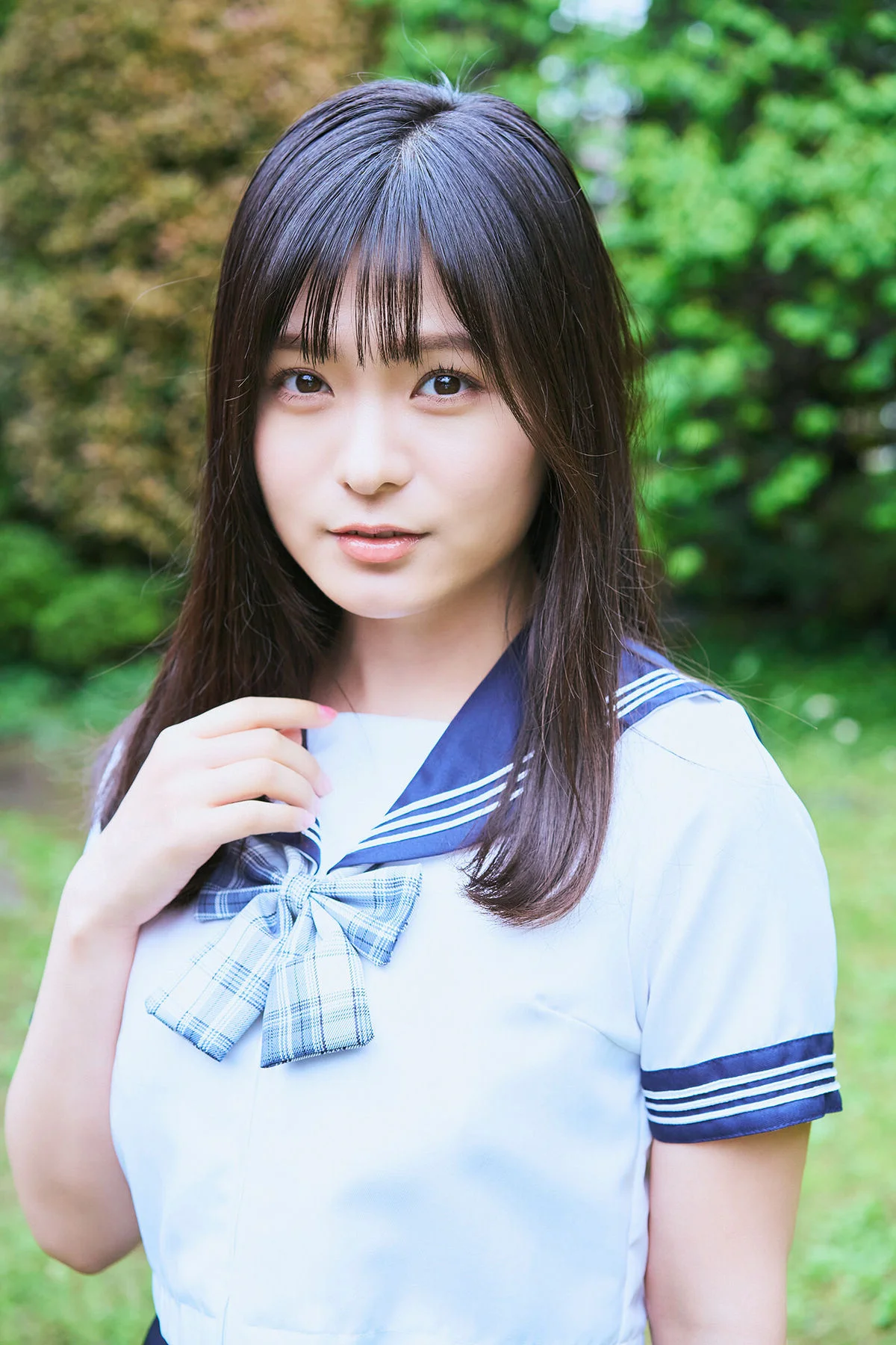 Stunning Mizuki Hoshina in Japanese Girls Secret Vol.4: Sister Sailor Special Digital Photo Book Featuring Elegant School Uniform Portraits