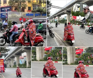 Viral Trend: Riding a Motorbike Wrapped in a Heavy Blanket - image 3