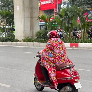 Viral Trend: Riding a Motorbike Wrapped in a Heavy Blanket - image 6