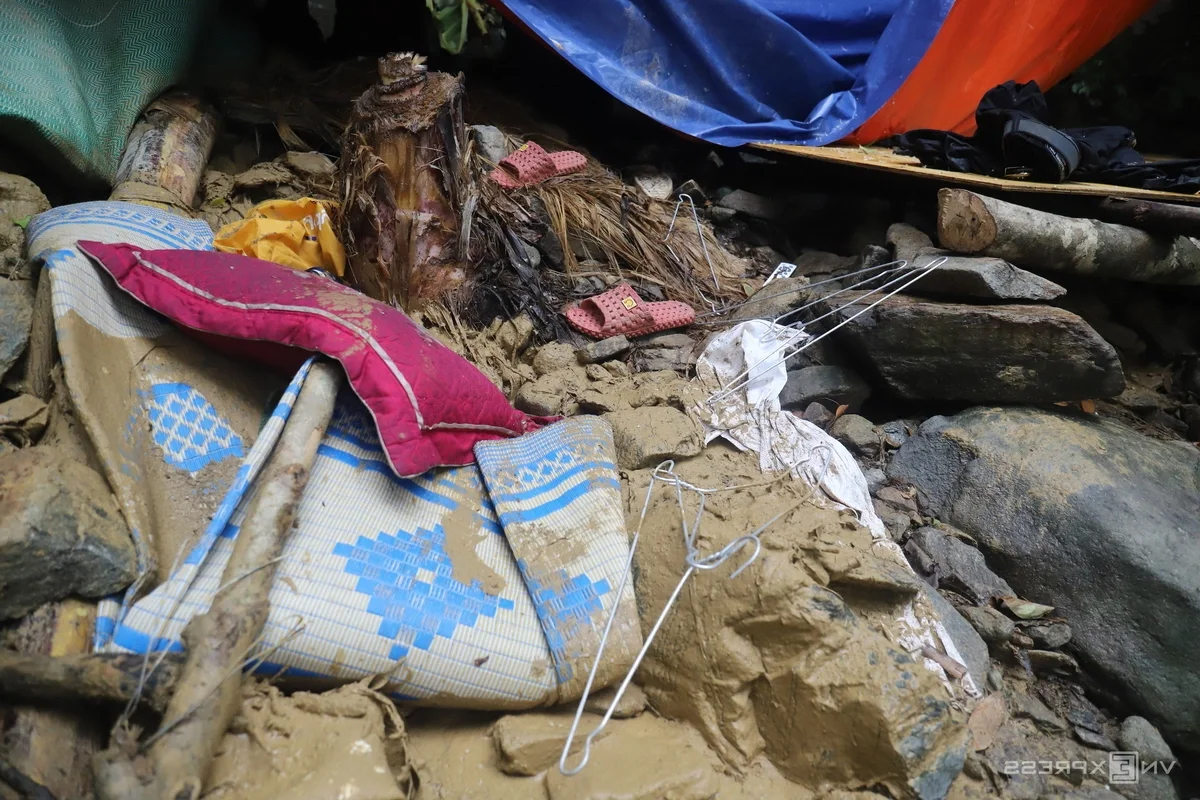 Devastating Landslide Site Where Seven Workers Were Buried in Vietnam