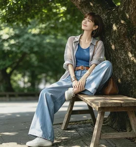 Chic Summer-to-Autumn Fashion: Why Blue and Gray Offer the Perfect Refreshing Look - image 1