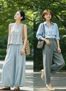 Chic Summer-to-Autumn Fashion: Why Blue and Gray Offer the Perfect Refreshing Look - image 9