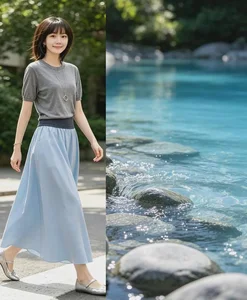 Chic Summer-to-Autumn Fashion: Why Blue and Gray Offer the Perfect Refreshing Look - image 0
