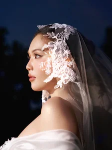 Ngoc Trinh Sparks Wedding Rumors in Stunning Two-Piece Bridal Gown - image 11