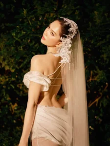 Ngoc Trinh Sparks Wedding Rumors in Stunning Two-Piece Bridal Gown - image 8