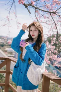 Dreamy muse amidst the blooming cherry blossoms in Da Lat - image 7