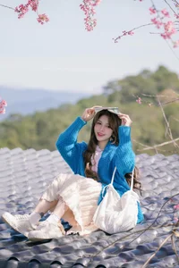 Dreamy muse amidst the blooming cherry blossoms in Da Lat - image 9