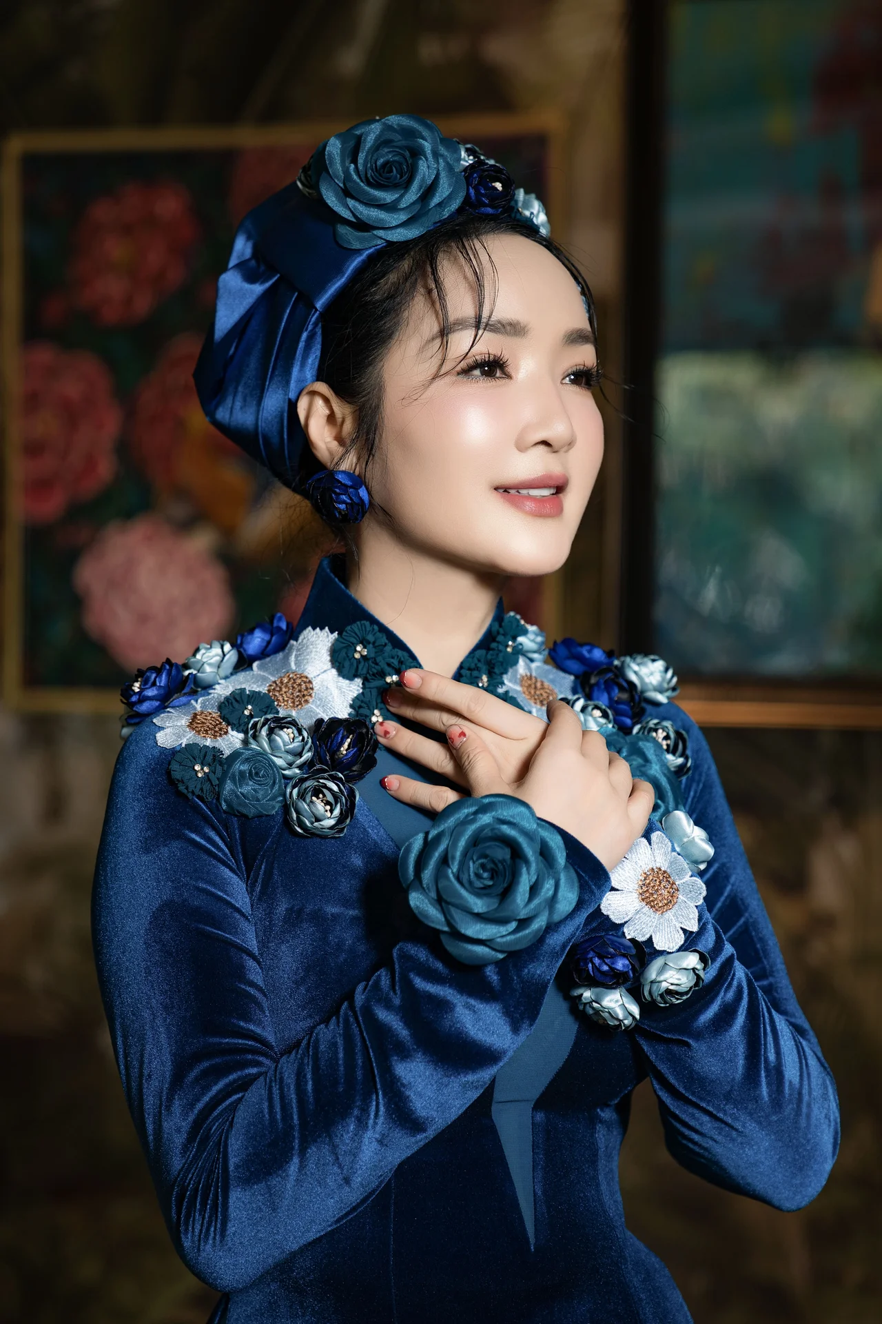 Miss Giang My Radiates Elegance as the Muse for Vo Viet Chung's Ao Dai