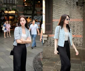 Miss Dang Thu Thao Showcases Elegant Street Style in Seoul - image 1