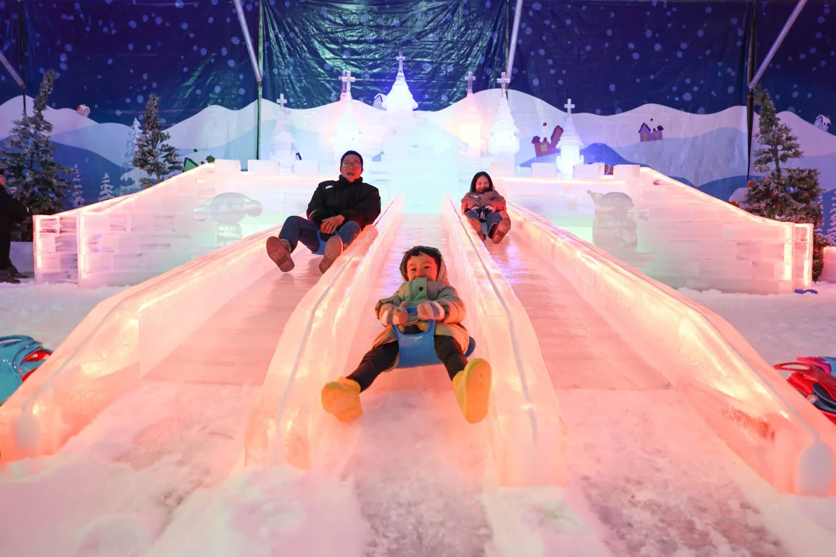 Thrill Seekers Rejoice: The 60m Giant Snow Slide at 8Wonder Winter Festival
