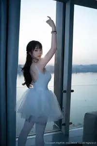 Ruan Qing XuiRen No.10575: Captivating Grace in a Pristine White Ballet Ensemble - image 16