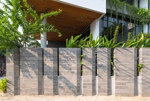 Modern Architecture: Exploring the Unique Three-Sided Open House with Solid and Void Interplay - image 3