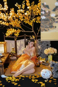 Elegant Golden Moon Cosplay: Nai Xi Jiang Nice in Traditional Chinese Inspired Fantasy Photo Series (91P) - image 10