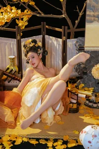 Elegant Golden Moon Cosplay: Nai Xi Jiang Nice in Traditional Chinese Inspired Fantasy Photo Series (91P) - image 7
