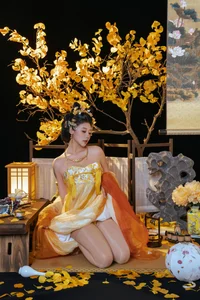 Elegant Golden Moon Cosplay: Nai Xi Jiang Nice in Traditional Chinese Inspired Fantasy Photo Series (91P) - image 18
