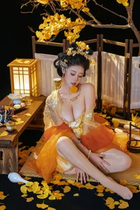 Elegant Golden Moon Cosplay: Nai Xi Jiang Nice in Traditional Chinese Inspired Fantasy Photo Series (91P) - image 27