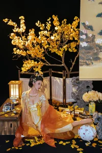 Elegant Golden Moon Cosplay: Nai Xi Jiang Nice in Traditional Chinese Inspired Fantasy Photo Series (91P) - image 11