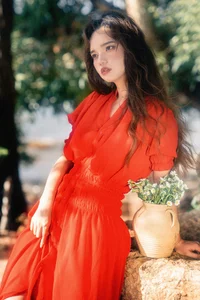 Elegant Red Dress Fashion Series - YiTuYu Art Language Vol.9294 featuring Model Rou Rou Xian Tuan Zi - image 5