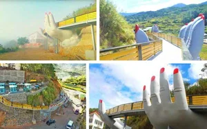 The Controversial Golden Bridge Replica in Thanh Hoa: Social Media Buzz and the 'Fake' Landmark Debate - image 1
