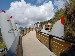 The Controversial Golden Bridge Replica in Thanh Hoa: Social Media Buzz and the 'Fake' Landmark Debate - image 4