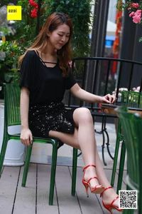 IESS Zizi Portrait: Elegant Backless Fashion with Sandals and Sheer Hosiery - image 74
