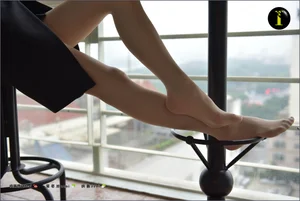 IESS 019 Xiao Liu: Classic Shiny Nude Silk Stockings Part 2 - image 76