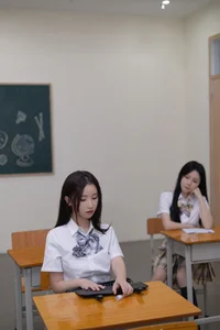 Cinematic School Aesthetic Portrait Series Featuring Xing Ya Da (杏子Yada) – Dramatic High School Uniform Fashion Photography Part 01 - image 2