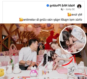 Nha Phuong and Truong Giang Reveal Son's Face on Valentine's Day - image 1