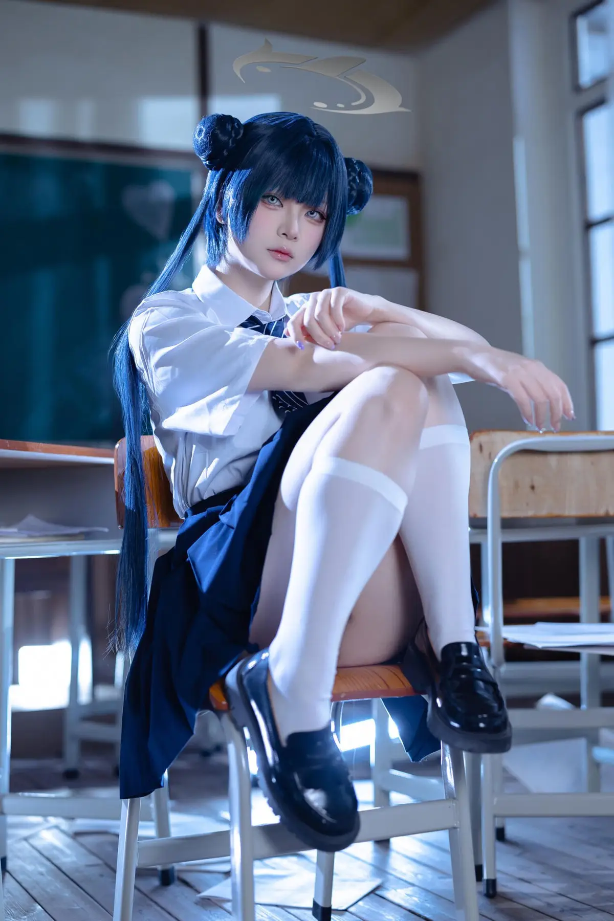 Captivating Blue Archive Misaki JK Cosplay by Coser@屿鱼 – Mystical School Uniform Charm