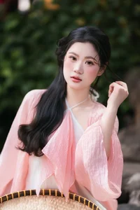 Ethereal Muse in Traditional Silk and Ancient Architecture - image 18