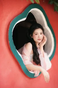Ethereal Muse in Traditional Silk and Ancient Architecture - image 17