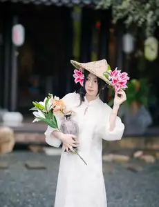 Elegant Vietnamese Beauty with Flowers - image 9