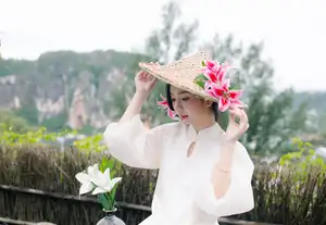 Elegant Vietnamese Beauty with Flowers - image 1