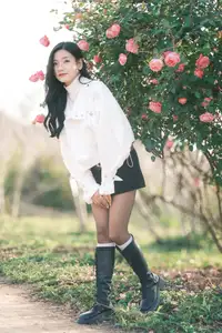 Elegant Beauty Amidst Blooming Cherry Blossoms | A Gentle Girl Evoking Fresh Spring Emotions - image 1