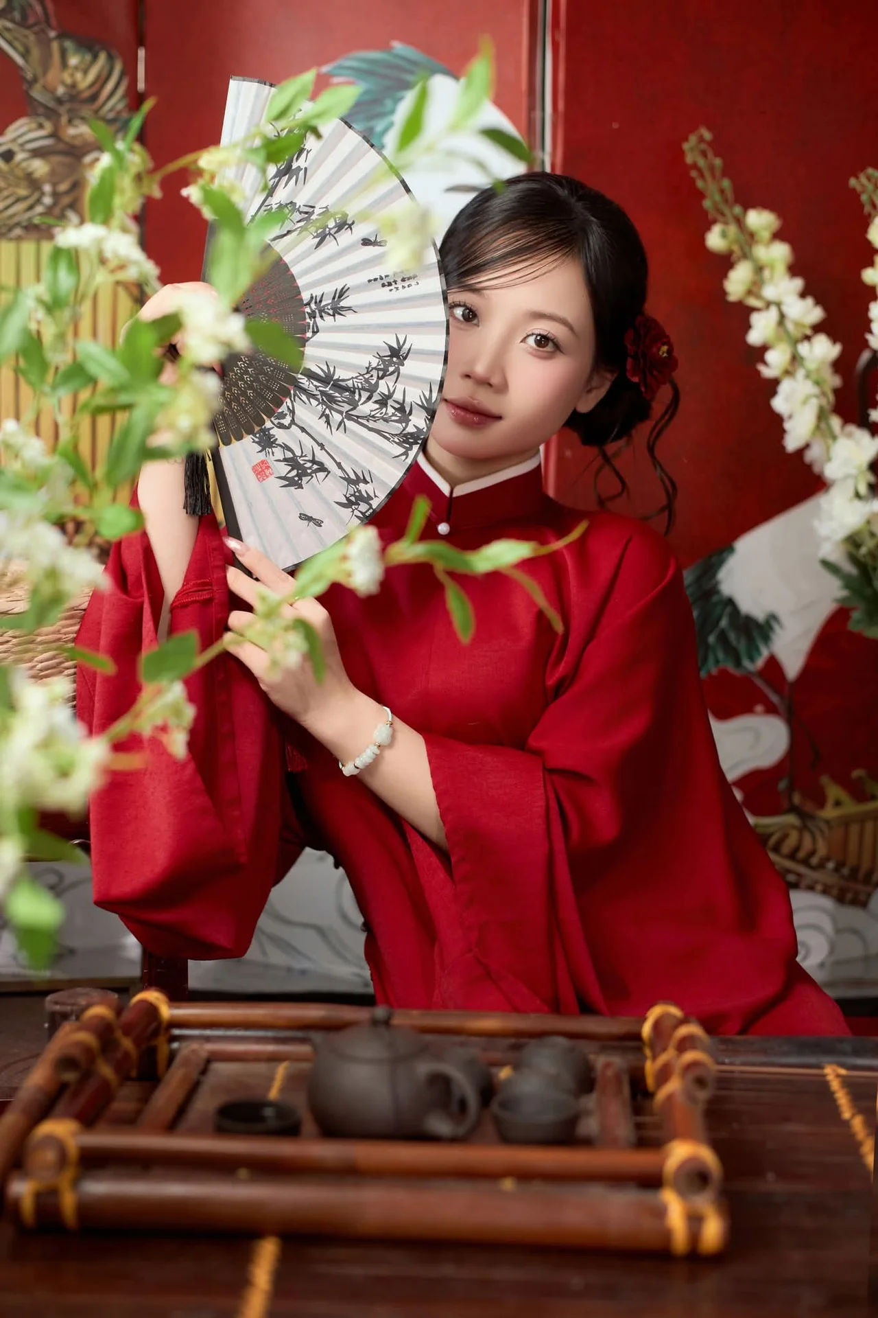 Timeless Elegance in Crimson Red Style