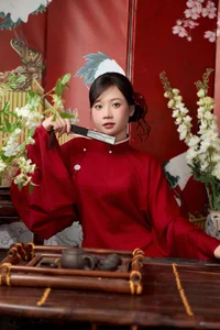 Timeless Elegance in Crimson Red Style - image 1